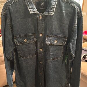 Gap Oversized Denim button down shirt